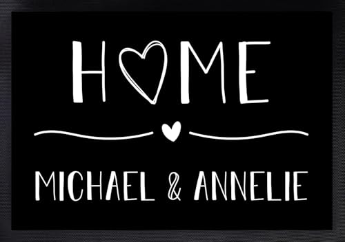 Individuelle Fußmatte für Familie & Paare | Personalisiert & einzigartig | Heimathafen Design
