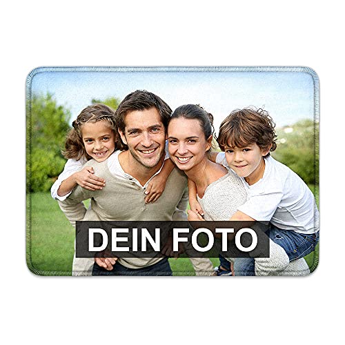 Personalisierte Fußmatte mit eigenem Foto und Text bedruckt - Perfektes Geschenk!