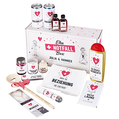 Personalisierte Ehe-Notfall-Box: Lustiges Hochzeitsgeschenk für den Notfall