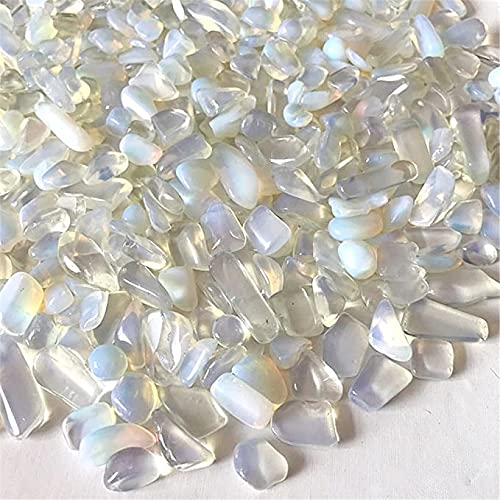 500 Mondstein Perlen Set - Hochwertige Opal Edelstein Chips für Schmuckherstellung