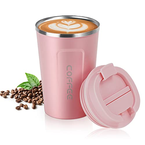 Edler Flintronic Kaffeebecher to go - Isolierter Thermobecher mit Auslaufsicherem Deckel