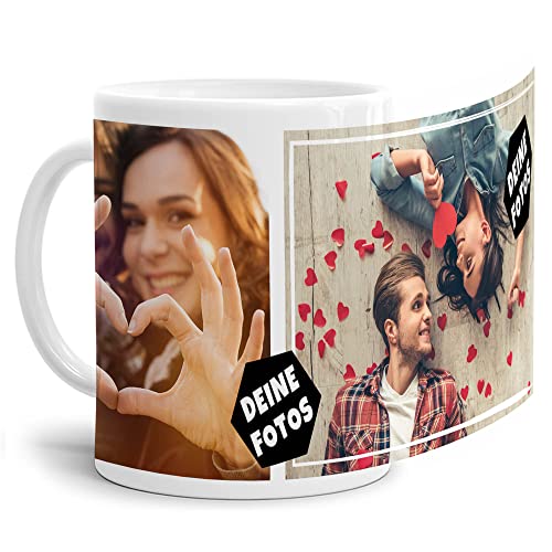 Personalisierte Foto-Tasse: Gestalte deine eigene Foto-Collage! Perfektes Geschenk!