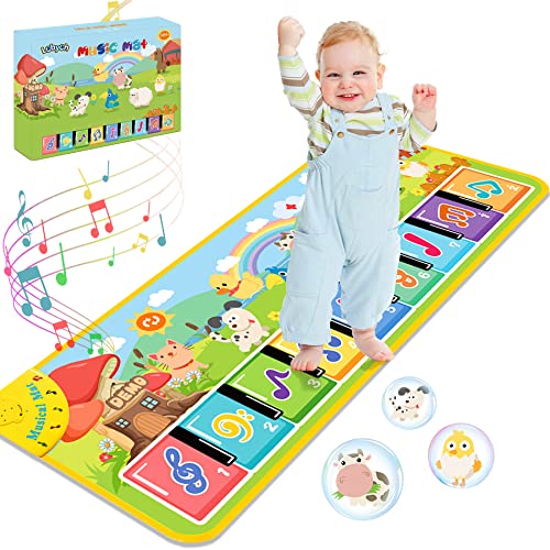 Interaktive Musikmatte mit 8 Tieren für Kindergeburtstagsgeschenke - Spielzeug für Jungen und Mädchen