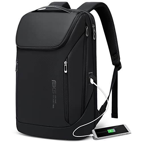 Stylischer Business-Rucksack mit USB-Ladeanschluss, wasserdicht, für 15,6 Zoll Laptop