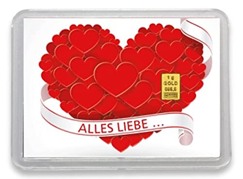 Edler 1g Goldbarren in liebevoller Motivbox - Perfektes Geschenk aus Feingold 999,9