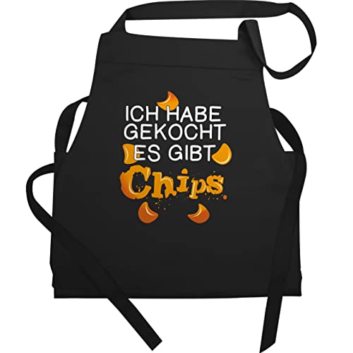 Lustige Kochschürze für Erwachsene - Ich habe gekocht - Geschenkidee - Schwarz