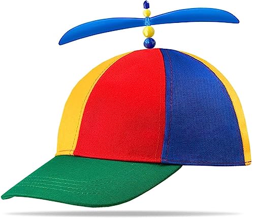 Originelle Hubschrauber Propeller Mütze für Damen, Herren und Kinder | Lustige Karnevals-Cap