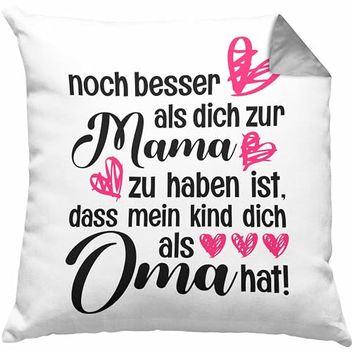 Süßes Mutter Geschenk Kissen mit Füllung - Perfekte Muttertag Geschenkidee!