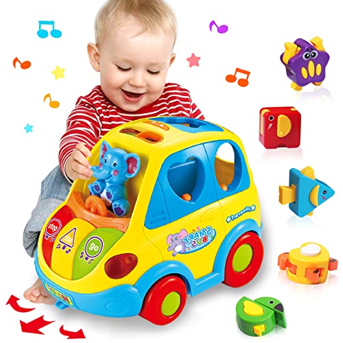 Entzückendes Formenbus-Spielzeug für Kleinkinder ab 1 Jahr - Geschenkidee mit Tiergeräuschen