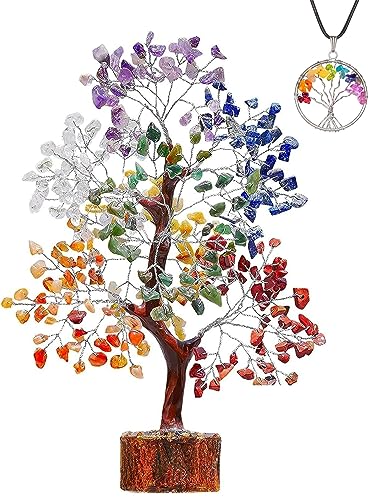 Entdecke die Magie des ABHISUBYA Baumes des Lebens mit Heilsteinen und Feng Shui Deko