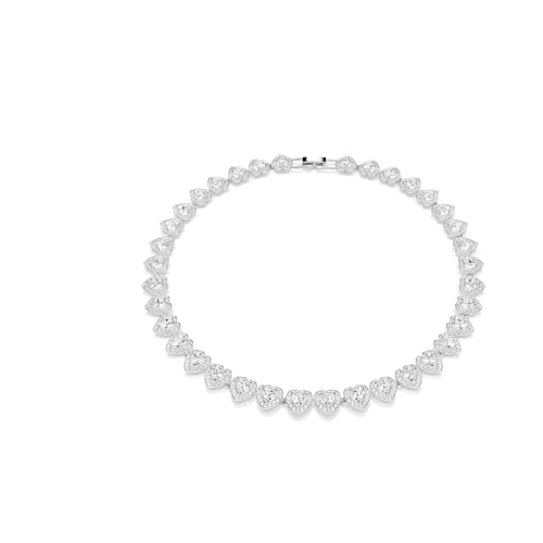 Exklusive Swarovski Ariana Grande x Tennis Halskette - Funkelnder Herzanhänger in Weiß