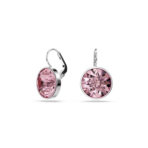 Strahlende Swarovski Bella Drop-Ohrhänger mit rosanen Kristallen - ein zauberhaftes Geschenk!