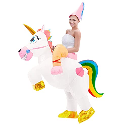 Unvergessliches Geschenk: Aufblasbares Einhorn-Kostüm für Erwachsene, Premium-Qualität, angenehm tragbar