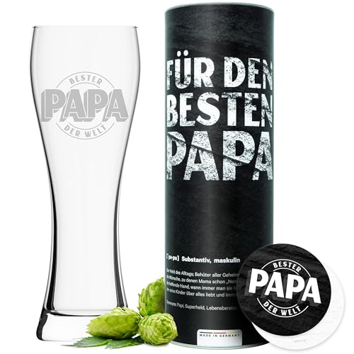Überrasche den besten Papa mit getbrave Weizenglas in Geschenkbox!