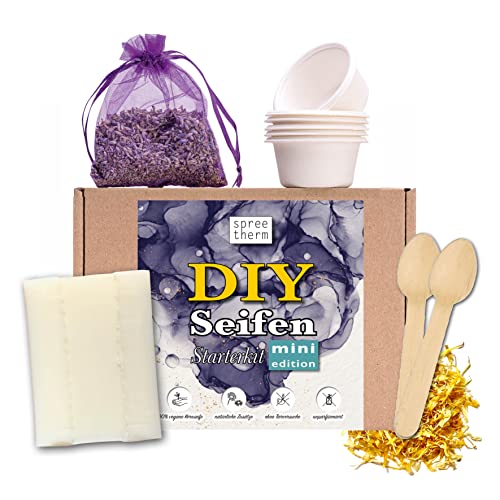Kreatives DIY Geschenkset: Spreetherm Seifenherstellung mit 100% veganer Kernseife, natürlichen Zutaten