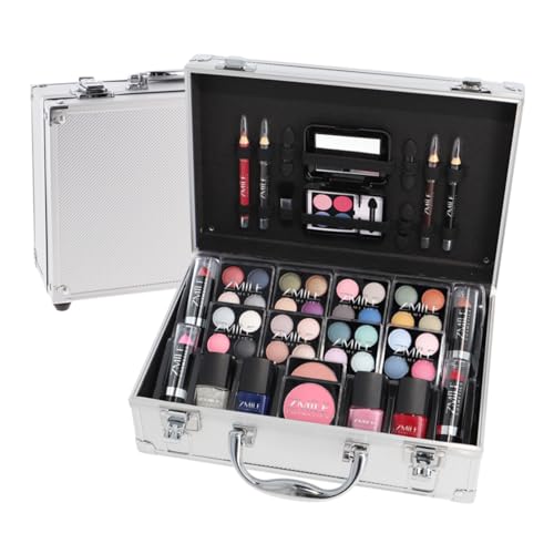 Entzückender Veganer Kosmetikkoffer mit Make-Up Set - Perfektes Geschenk!