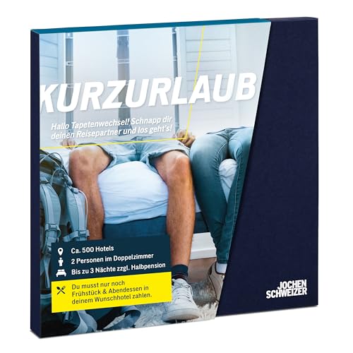 Erlebnis-Gutschein: Kurzurlaub in 800 Hotels weltweit für 2 Personen, JOCHEN SCHWEIZER Geschenkbox