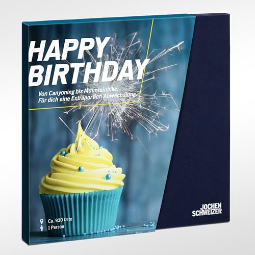 Unvergessliche Geburtstagsgeschenke: JOCHEN SCHWEIZER Geschenkbox für 1-2 Personen, freie Erlebniswahl
