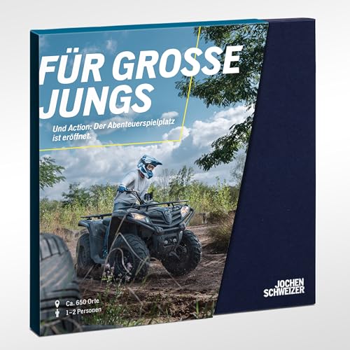 Entdecke die Welt der Abenteuer: Jochen Schweizer Geschenkbox für Männer, für 1-2 Personen. Freie Erlebnis-Auswahl!