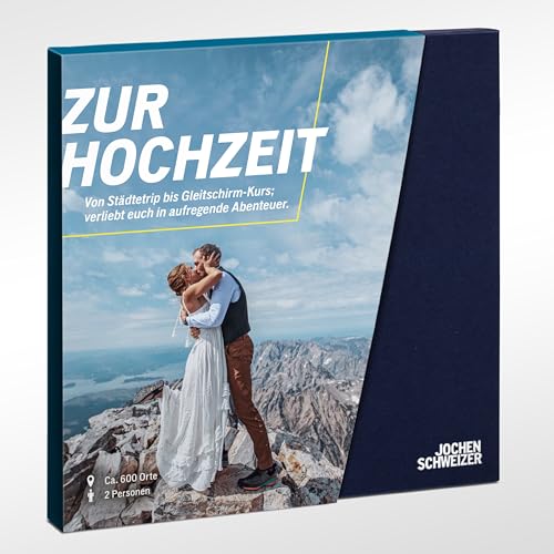 Erlebnis-Geschenkbox für Hochzeitspaare: Freie Auswahl an 650 Erlebnissen!