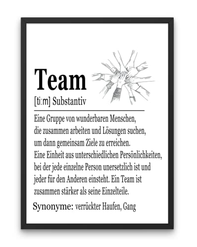 Motivierendes Büro Poster für Kollegen - Perfektes Geschenk zum Jobwechsel