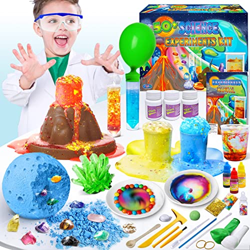 Entdecke die Welt der Wissenschaft mit 50+ Experimenten - STEM Geschenkset für Kinder!