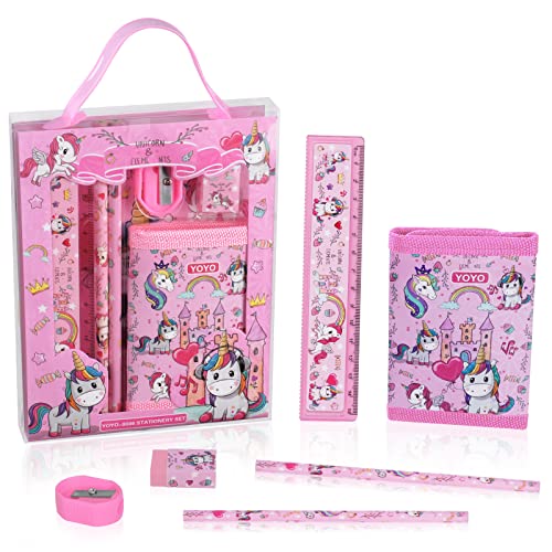 Magisches Einhorn Schreibwaren-Set für Mädchen und Jungen - Perfektes Geschenk!