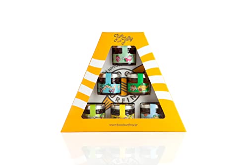 Fruchtige Vielfalt: 6x30g JAM&JELLY Geschenkbox - 100% Frucht, ohne Zuckerzusatz