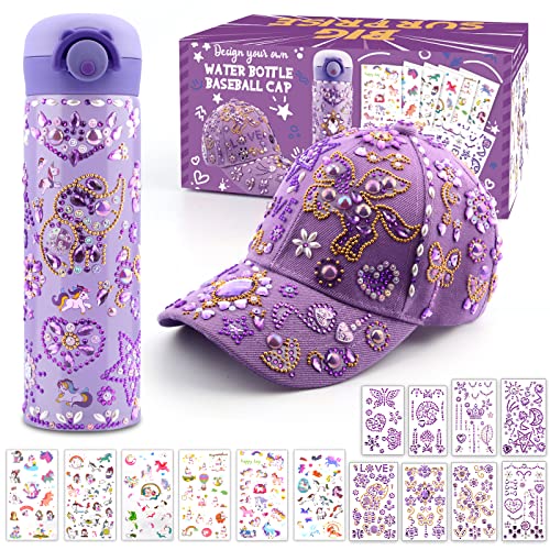 Personalisierte DIY Geschenkideen für Mädchen: Trinkflasche & Baseballkappe mit Einhorn