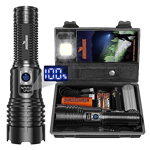 Taktische LED Taschenlampe - Extrem hell, aufladbar, wasserdicht, für Notfälle