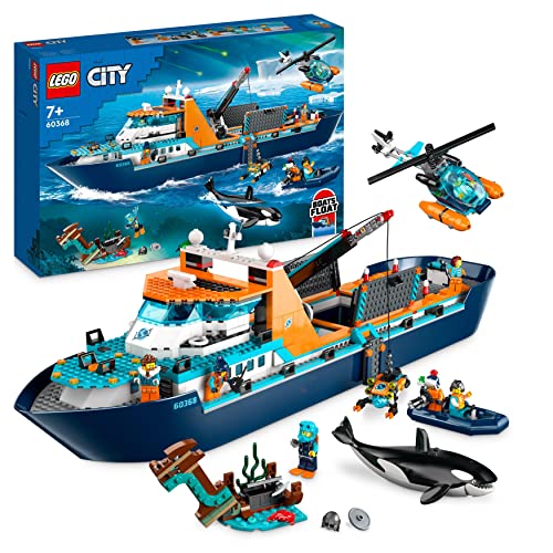 Entdecke die LEGO City Arktis Expedition - Schwimmendes Forschungsschiff