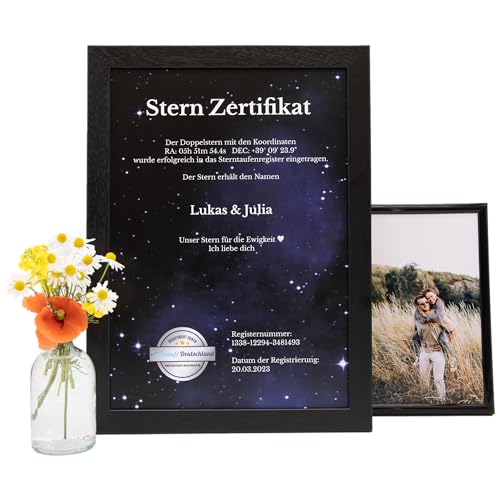 Einzigartige Sterntaufe als Geschenkidee für Partner und Freundin - Unvergessliche Erlebnisgeschenke