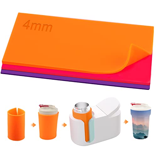 Hochtemperatur-Silikon für Cricut-Becherpresse: Drei bunte Sublimationsbecher für perfekte Geschenke!