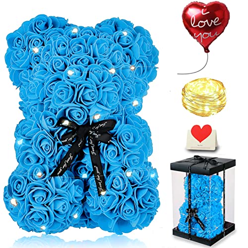 Einzigartiger Rosenbär mit über 250 Blumen - Perfektes Geschenk für Mama