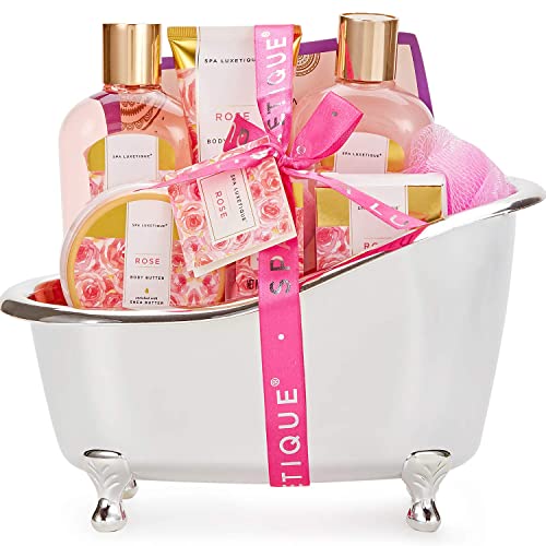 Verwöhnen Sie sich mit unserem 8-teiligen Rosenduft Wellness-Set für Frauen. Ideal als Geburtstags-, Valentinstags- oder Muttertagsgeschenk. Inklusive dekorativer Badewanne. Entdecken Sie jetzt!