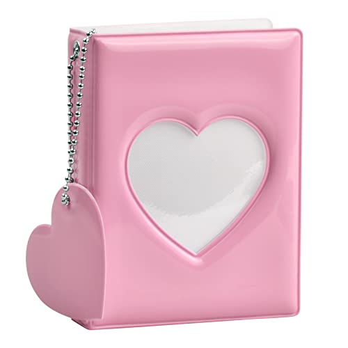 Kleines Mini-Fotoalbum für Instax Mini Kameras mit 32 Taschen in Rosa