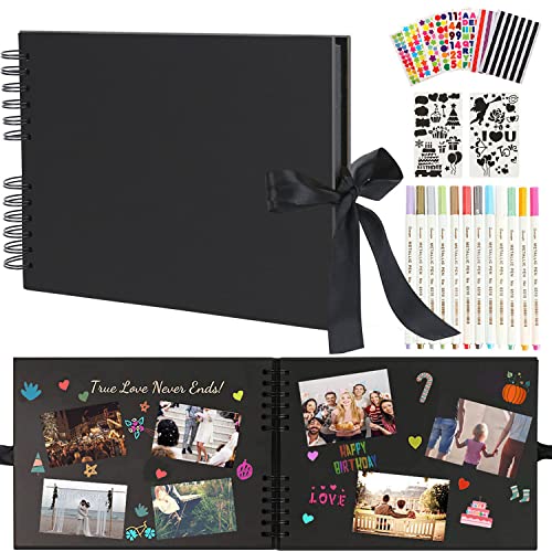 Kreatives DIY Fotoalbum: 80 Schwarze Scrapbook-Alben für besondere Momente