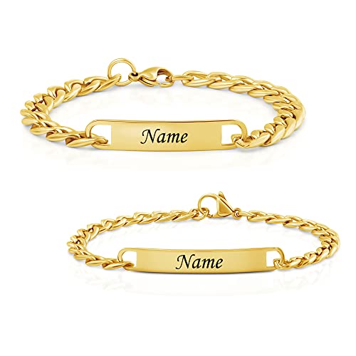 Einzigartige Gravur-Armbänder für Paare aus Edelstahl – Perfektes Geschenk für Verliebte