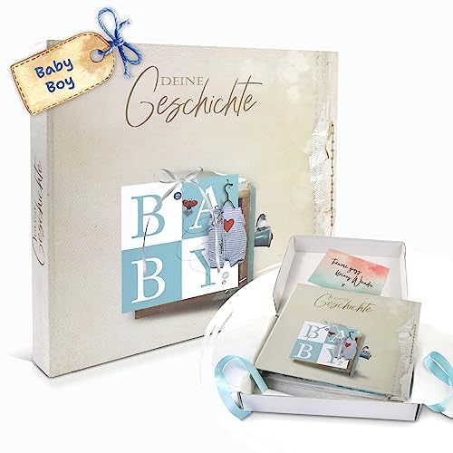 Kreatives Babyalbum "Deine Geschichte" zum Selbstgestalten - Perfektes Geschenk!