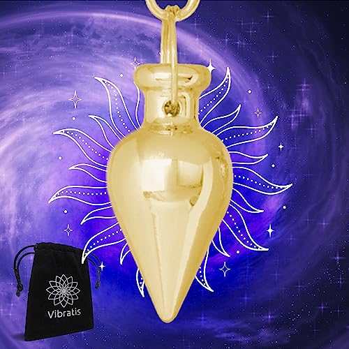 Hochwertiges Esoterik Pendel aus Gold für Energiearbeit und spirituelle Praxis