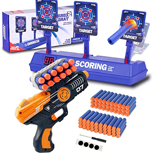 Spannendes Nerf-Set: Spielzeugpistole, Zielscheibe und 60 Darts - perfektes Geschenk für Kinder!
