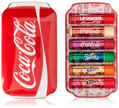 Entdecke die Lip Smacker Coca Cola Tin Collection - 6 Lippenbalsame in Originalgeschmack!
