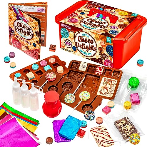 Kreatives Schokoladen-Set für Kinder: GirlZone Little Choco Delights Maker Kit