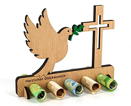 Kreative Geldgeschenkidee aus Holz für Geburtstage, Kommunion und Konfirmation