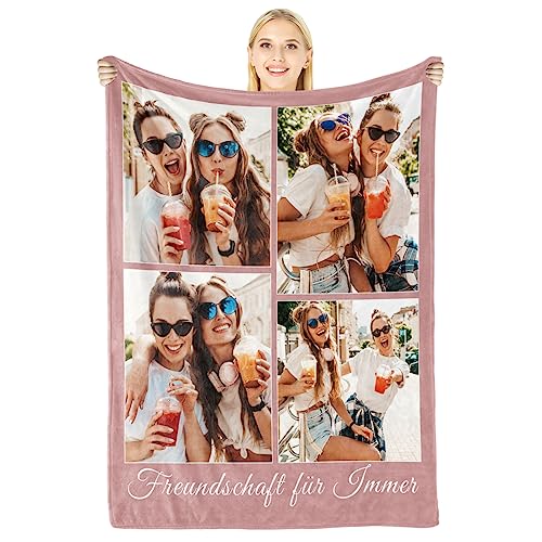 Individuelle Fotogeschenke für Frauen: Personalisierte Decke, perfekt für Geburtstage und Jahrestage