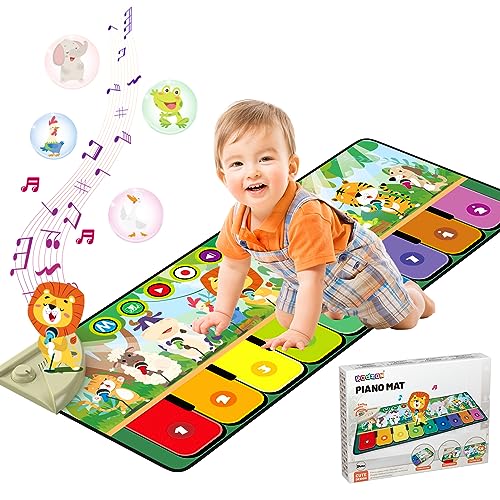 Musikmatte für Kleinkinder: Rodzon Spielzeug mit 19 Liedern und 10 Tieren