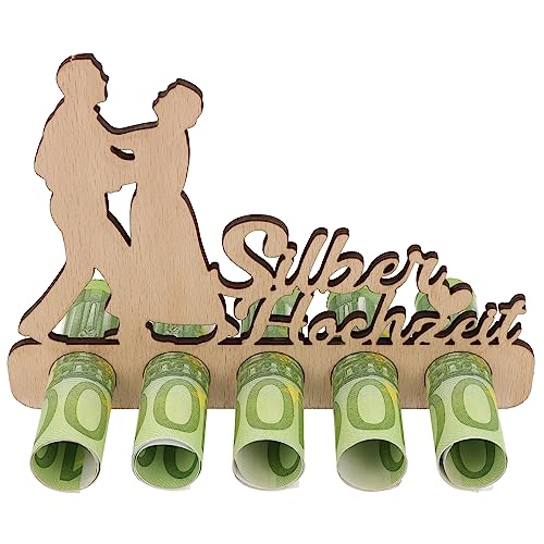 Originelles Geldgeschenk aus Holz zur Silberhochzeit | Spruchreif und einzigartig