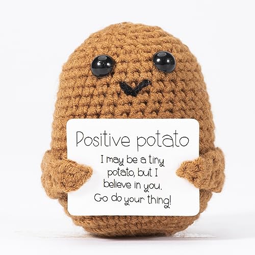 Kreative Strickwolle Kartoffel Puppe - Das perfekte Mutmacher Geschenk für Frauen