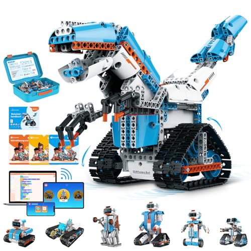 Kreativer Spaß für Kinder ab 8: WhalesBot E7 Pro Roboter Bausatz mit APP-Programmierung und Fernsteuerung