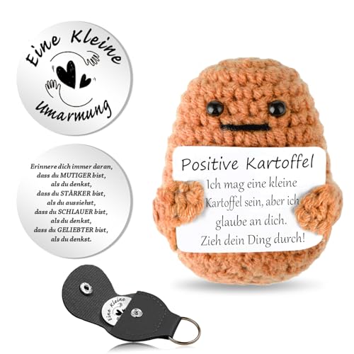 Magische Pocket Hug Kartoffel: Lustiges Glücksbringer Geschenk für Frauen und Kollegen
